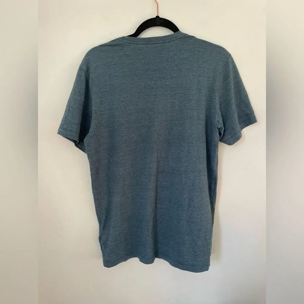 THE NORTH FACE shirt blue Half Dome Triblend Mens T-Shirt size medium